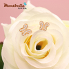 diamond butterfly earrings