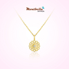 diamond flower pendant necklace