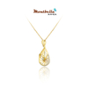 14K Gold Female Conch Diamond Pendant