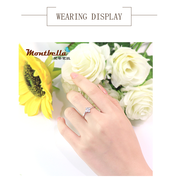 diamond ring on white gold