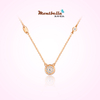 MONTBELLA Fashion Collection 18K Gold Diamond Necklace Rose Gold Neck Chain