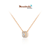 MONTBELLA Fashion Collection 18K Gold Diamond Necklace Neck Chain Rose Gold Necklace