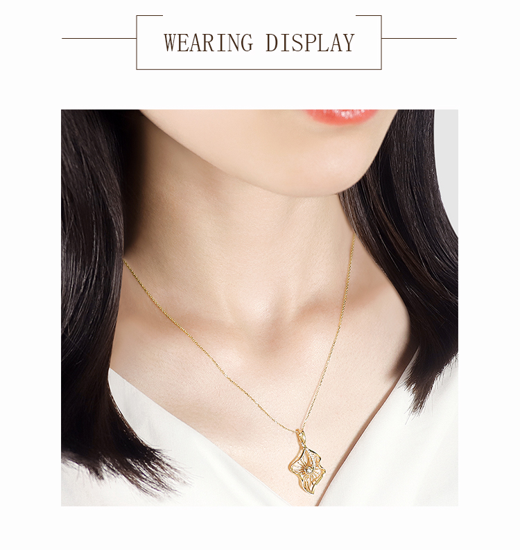 14k gold necklace with diamonds