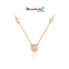 MONTBELLA Fashion Collection 18K Gold Diamond Necklace Rose Gold Neck Chain