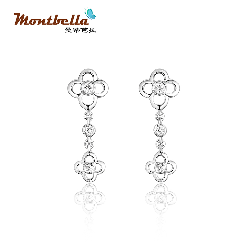 diamond earrings silver