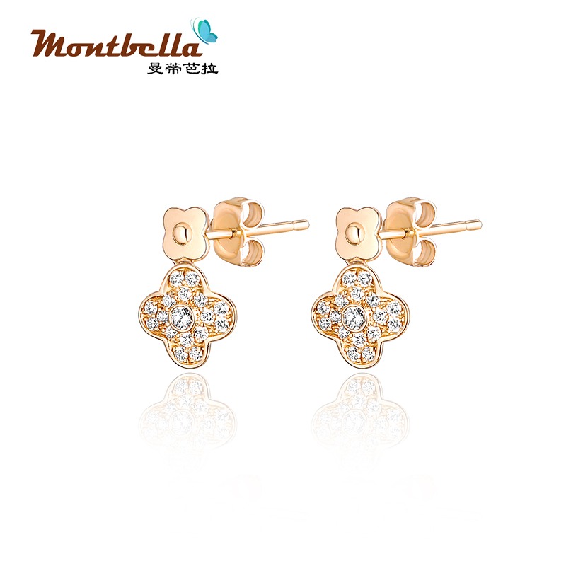 gold diamond stud earrings