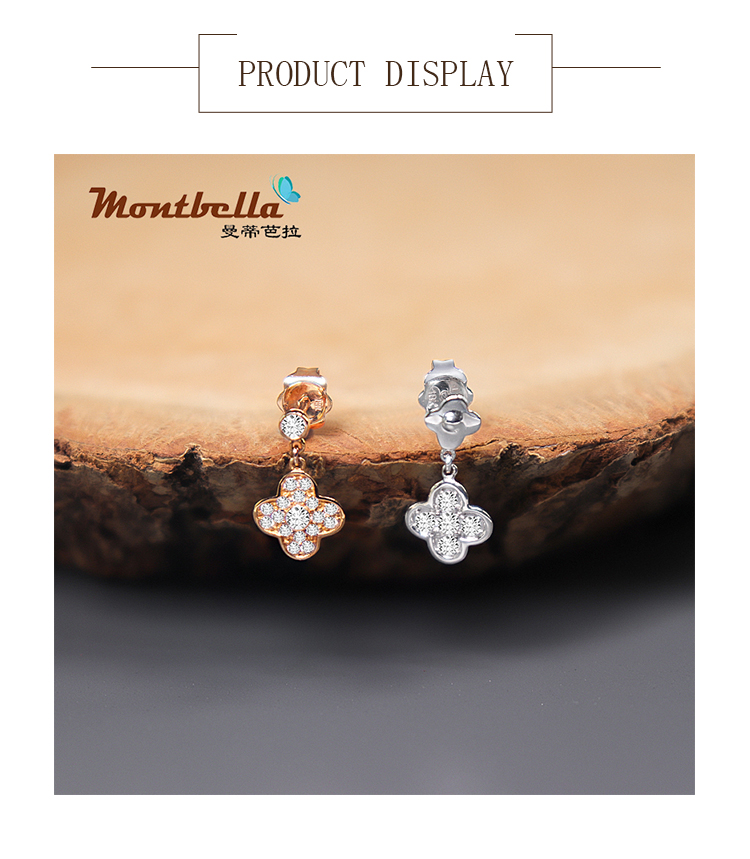 18K Light Luxury Lucky Earrings