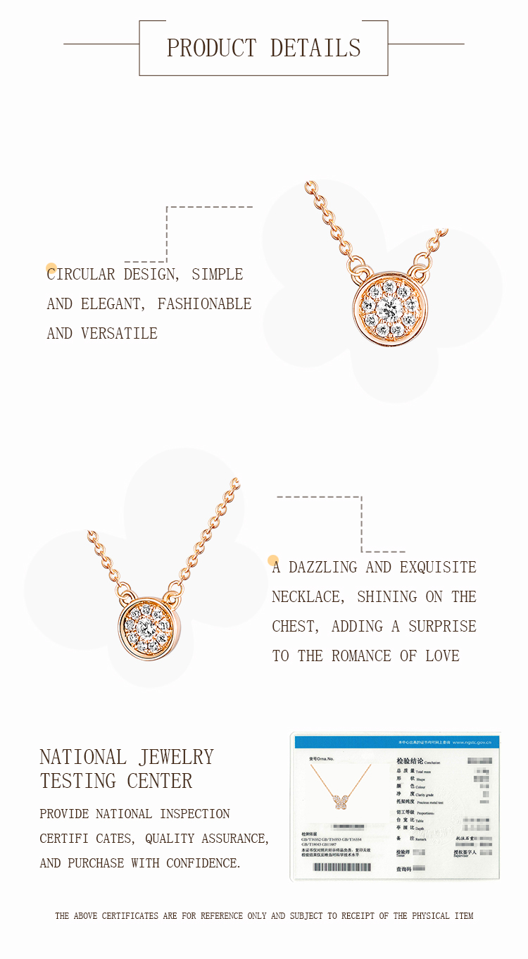 18k gold diamond necklace