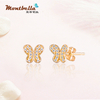 diamond butterfly earrings
