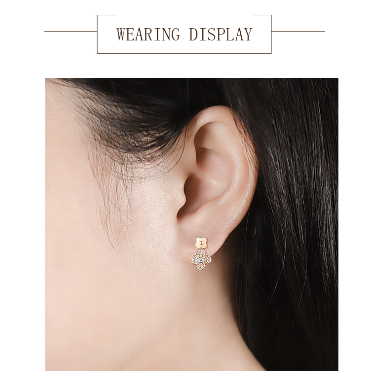 gold diamond stud earrings