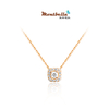 MONTBELLA Fashion Collection 18K Gold Diamond Necklace Neck Chain Rose Gold Necklace