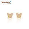 Butterfly Dance 14K Gold Diamond Earrings