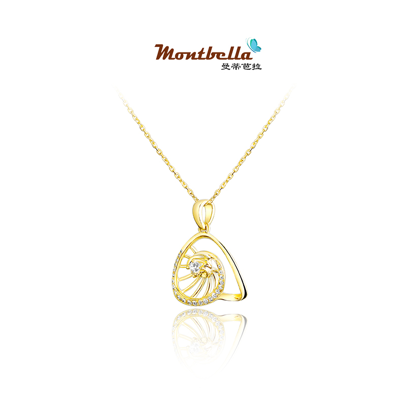 women's diamond gold necklace