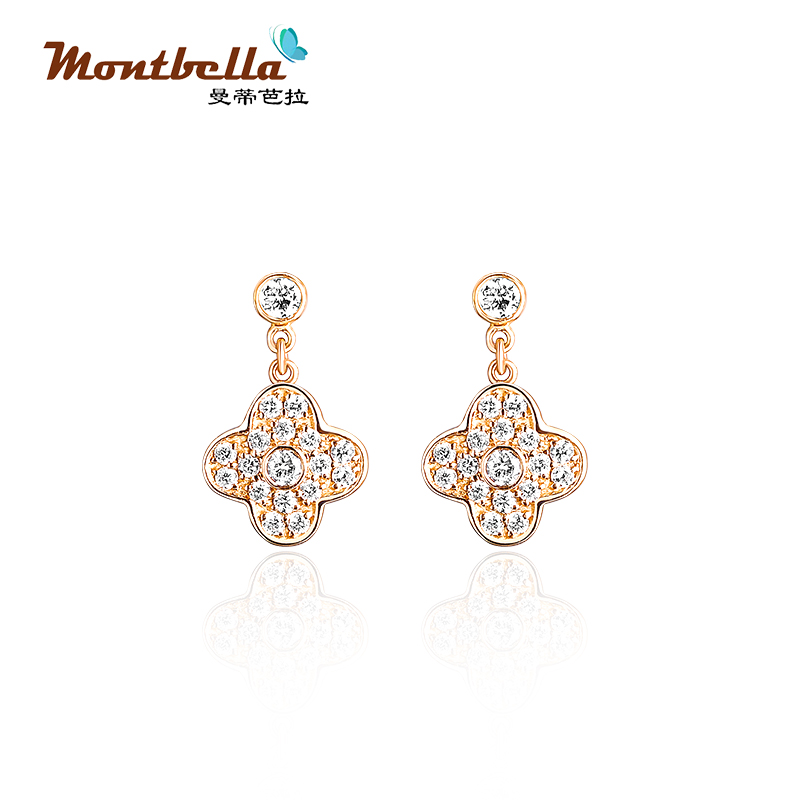 18K Light Luxury Lucky Earrings