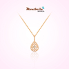 14K Gold Water Drop Diamond Necklace