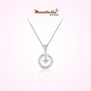18k gold necklace with diamond pendant